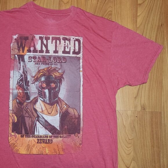 Star-Lord Guardians of the Galaxy Large T Shirt EUC - Picture 3 of 9